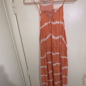 Long Criss Cross Front Maxi Dress
